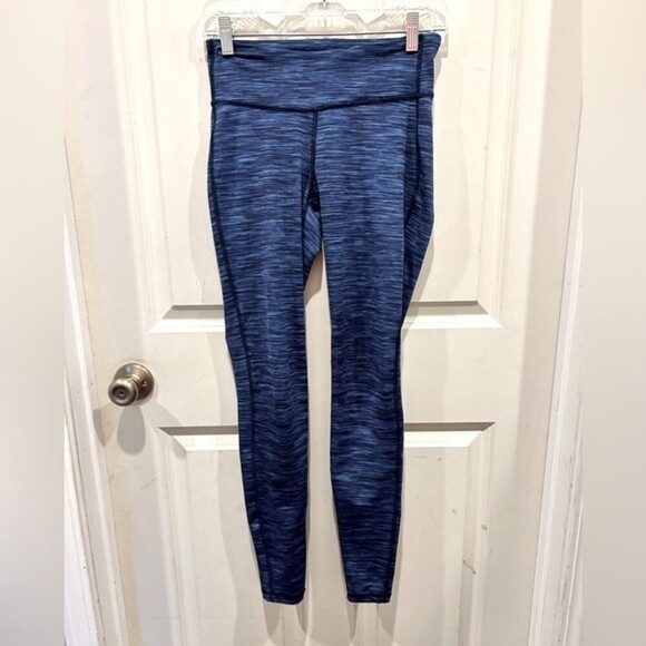 Old Navy Active Go‎ Dry Blue Space Dye Leggings size Small Tall - Picture 1 of 4